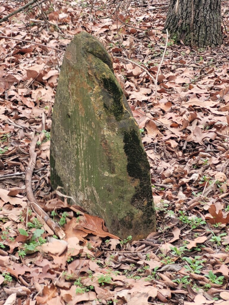 A tombstone at Brown Springs Cemetery Oklahoma